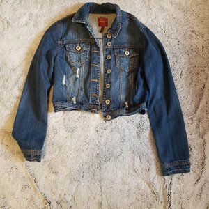 Distressed jean Jacket